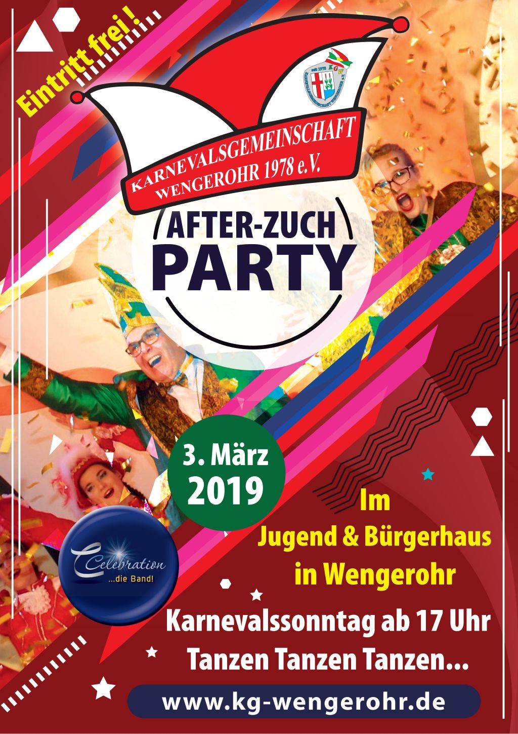 AFTER-ZUCH PARTY der KG Wengerohr im JuB Jugend und Bürgerhaus