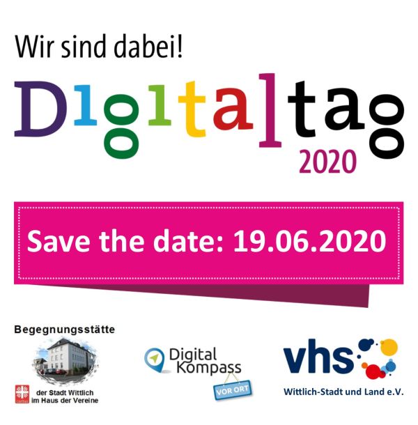 Digitaltag 19.06.2020 Volkshochschule Wittlich und Caritas Begegnungsstätte 