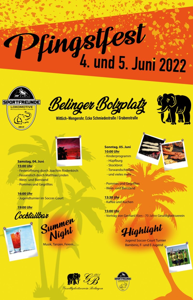Pfingstfest am 04. und 05. Juni 2022